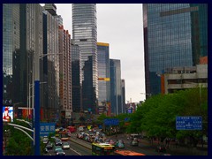 Tianhe district seen from the overpass at Gangding.